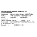ZDJELA PAGURO MURANO TEHNIKA 32 CM LJUBIČASTO-SIVA