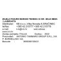 ZDJELA PAGURO MURANO TEHNIKA 32 CM - BOJA MEDA / LJUBIČASTA
