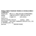 ZDJELA TROKUT MURANO TEHNIKA 35 CM BOJA MEDA / LJUBIČASTA