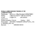 ZDJELA JAMES MURANO TEHNIKA 27 CM LJUBIČASTO-SIVA