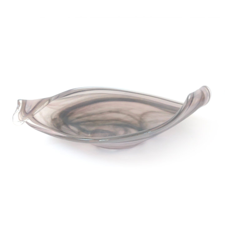 ZDJELA CARAMELLA MURANO TEHNIKA 48x29 CM LJUBIČASTO-SIVA