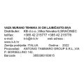 VAZA MURANO TEHNIKA 30 CM LJUBIČASTO-SIVA