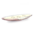 SVIJEĆA U OVALNOJ POSUDI MURANO TEHNIKA 48x12 CM LJUBIČASTO-SIVA