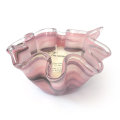 SVIJEĆA U VALOVITOJ POSUDI JAMES MURANO TEHNIKA 27 CM LJUBIČASTO-SIVA