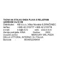STALAK ZA TORTU ONDA PLAVI S RELJEFNIM UZORKOM 33x10 CM