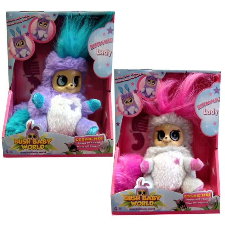 BUSH BABY WORLD SHIMMIES PLIŠANI - SORT