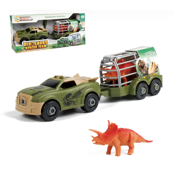 AUTIĆ S PRIKOLICOM I DINOSAUROM NA SASTAVLJANJE