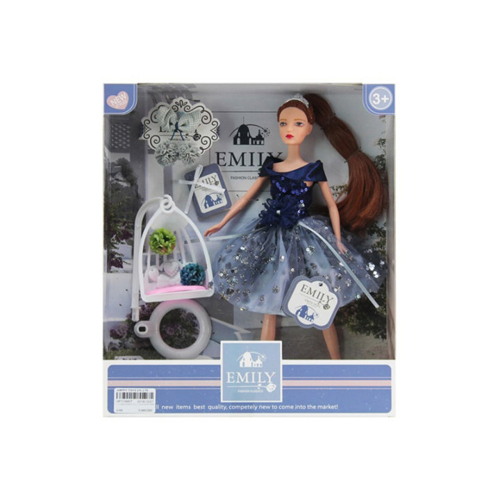 LUTKA EMILY S HALJINOM I PRIBOROM 29 CM