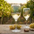 ČAŠA ZA VINO S NATPISOM VINSKI MOTIV GROZD