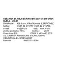 KOŠARICA ZA KRUH ČETVRTASTA 30x14x6 CM CRNA / BIJELA - NYLON