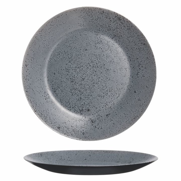 SERVIS ZA JELO SLATE CRNO - SIVI 18 DIJELNI - LUMINARC