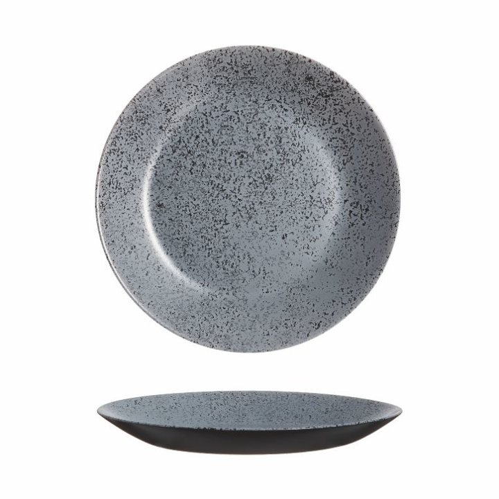 SERVIS ZA JELO SLATE CRNO - SIVI 18 DIJELNI - LUMINARC