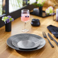 SERVIS ZA JELO SLATE CRNO - SIVI 18 DIJELNI - LUMINARC