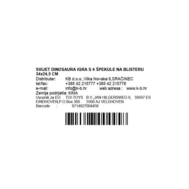 SVIJET DINOSAURA IGRA S 10 ŠPEKULA