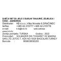 DJEČJI SET ZA JELO 3 DIJELNI TANJURIĆ, ZDJELICA I ČAŠA - JEDNOROG
