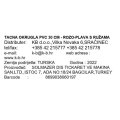 TACNA OKRUGLA PVC 30 CM - ROZO-PLAVA S RUŽAMA