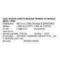 VAZA 3PUNTE UVINUTA MURANO TEHNIKA 30 CM