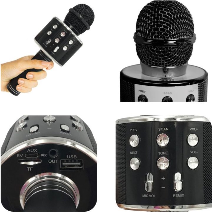 MIKROFON ZA KARAOKE BEŽIĆNI BLUETOOTH - SILVERGEAR