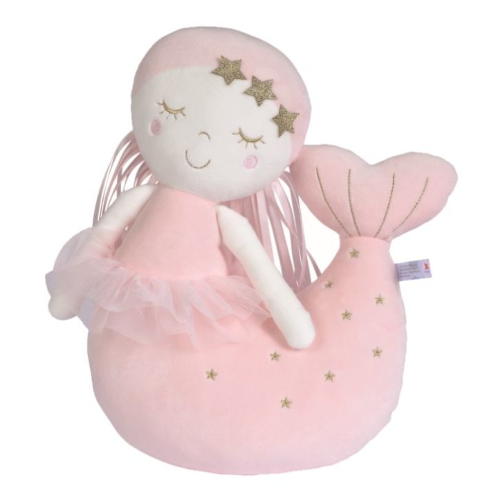 PLIŠANI JASTUK MORSKA SIRENA ROZA 30 CM - NICOTOY - SIMBA