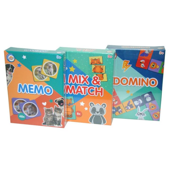 DJEČJA IGRA MEMORI / DOMINO / MIX & MACH