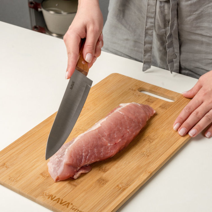 KUHINJSKI NOŽ TERRESTRIAL CHEF S DRVENOM DRŠKOM 33 CM