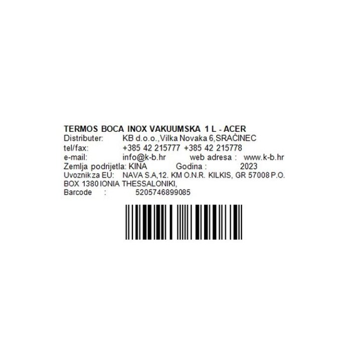 TERMOS BOCA INOX VAKUUMSKA 1 L - ACER