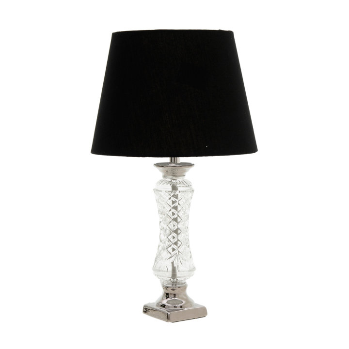 STOLNA LAMPA NOĆNA SA STALKOM METAL-STAKLO 50x28 CM