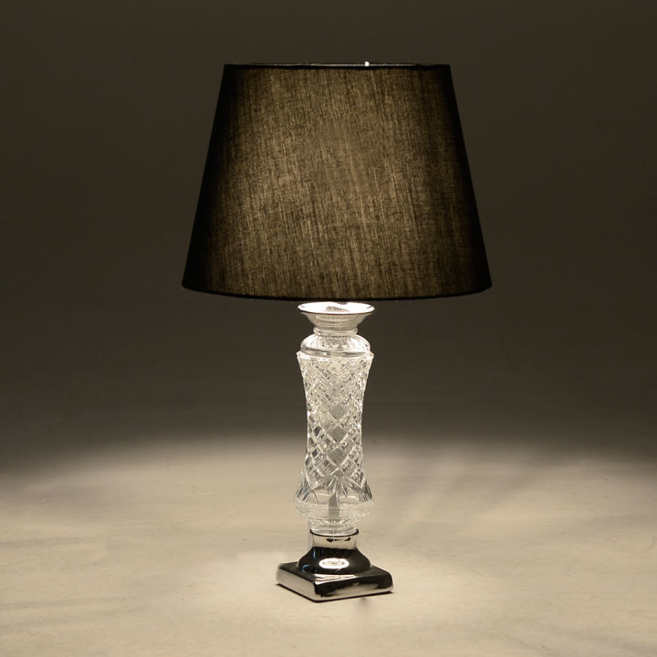 STOLNA LAMPA NOĆNA SA STALKOM METAL-STAKLO 50x28 CM