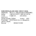 ČAŠE ZA BIJELO VINO KRISTALIN LARA  6/1 350 ML