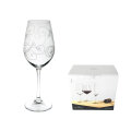 ČAŠE ZA VINO KRISTALIN VIOLA S DEKORACIJOM 6/1 250 ML