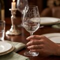 ČAŠE ZA VINO KRISTALIN VIOLA S DEKORACIJOM 6/1 250 ML