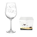 KRISTALNE ČAŠE ZA BIJELO VINO VIOLA S DEKORACIJOM 6/1 350 ML
