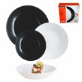 SET TANJURA ARKOPAL ZELIE CRNO-BIJELI 18/1 - LUMINARC