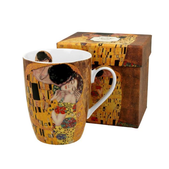 ŠALICA PORCULANSKA 350 ML U POKON KUTIJI - THE KISS BY GUSTAV KLIMT