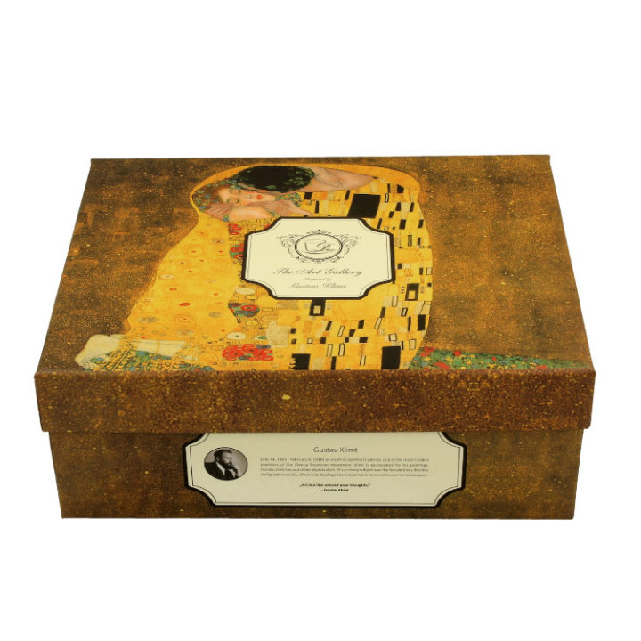ŠALICE ZA ESPRESSO PORCULANSKE 2/1 90 ML U POKLON KUTIJI - THE KISS BY GUSTAV KLIMT
