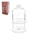 POSUDICE PATISSERIE DVA NIVOA 230 ML 16 CM SA STAKLENIM ZVONOM