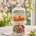 POSUDICE PATISSERIE DVA NIVOA 230 ML 16 CM SA STAKLENIM ZVONOM