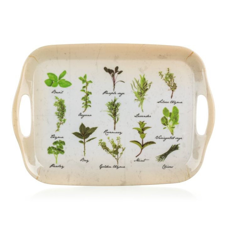 TACNA ČETVRTASTA PVC 36x25,5 CM - BILJKE