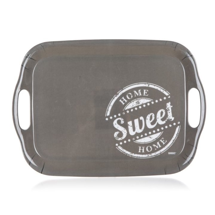 TACNA ČETVRTASTA PVC 36x25,5 CM - SWEET HOME