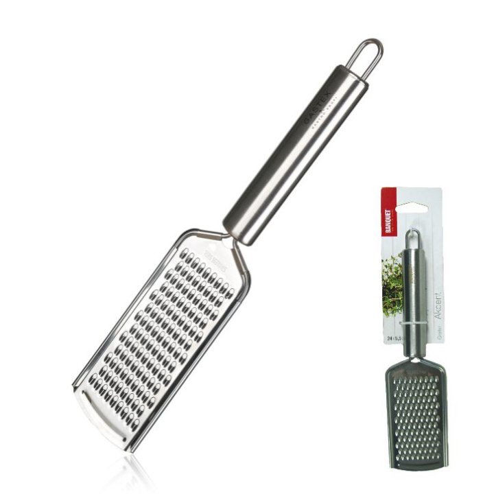 RIBEŽ MALI S DRŠKOM INOX 24x5,5 CM - AKCENT