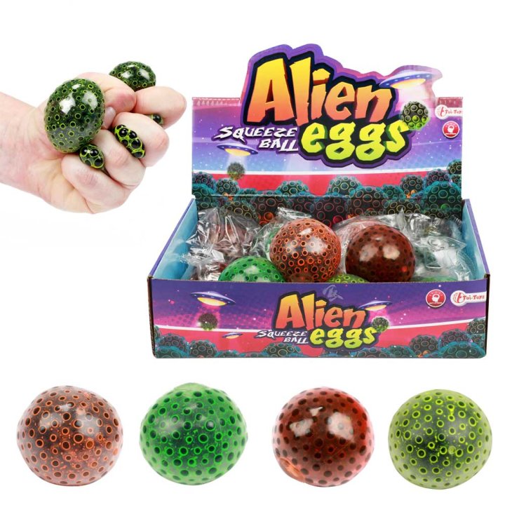 LOPTICA ZA STISKANJE - ALIEN EGG 10 CM