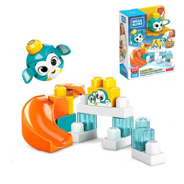 MEGA BLOCKS TOBOGAN KOCKE PINGVIN FISHER PRICE