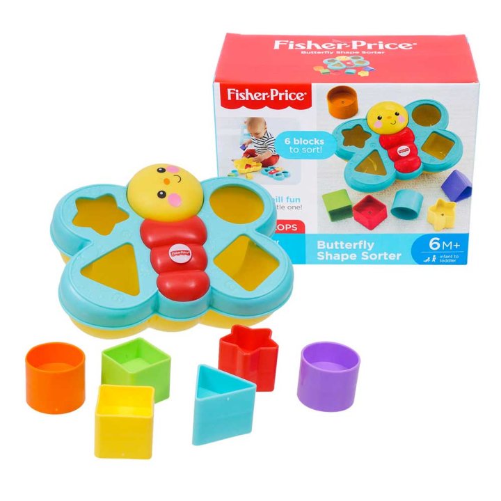 DIDAKTIČKA IGRAČKA LEPTIR SORTER S OBLICIMA ZA UBACIVANJE FISHER PRICE