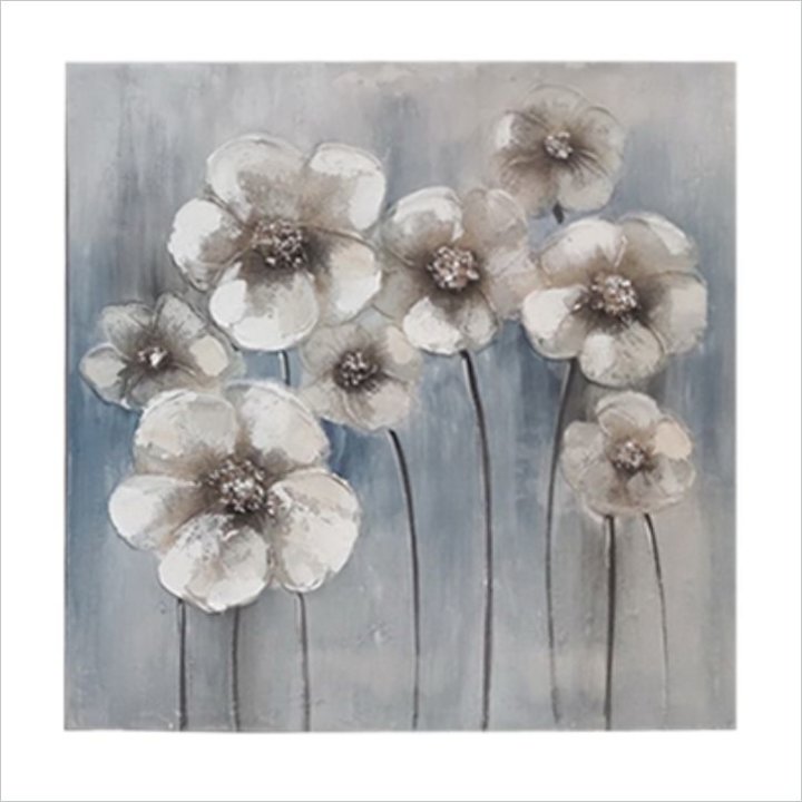 SLIKA ZA ZID CANVAS CVJETOVI 60x60 CM