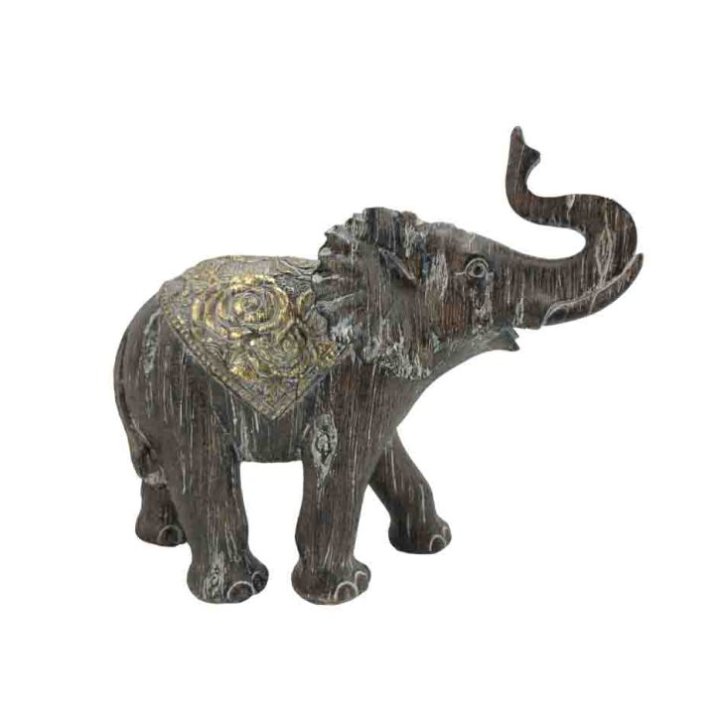 FIGURA SLON SIVO-SMEĐI 20,5x18 CM