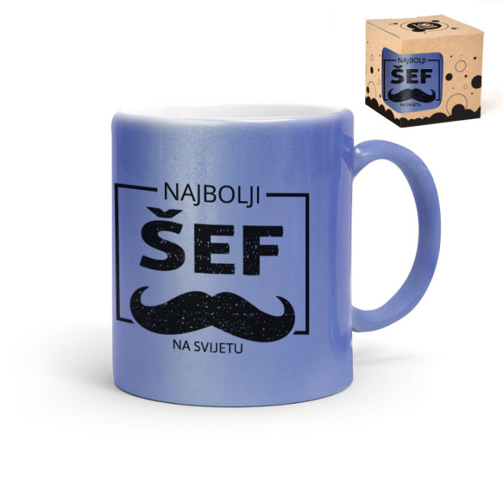 POKLON ŠALICA KERAMIČKA S NATPISOM - Najbolji šef