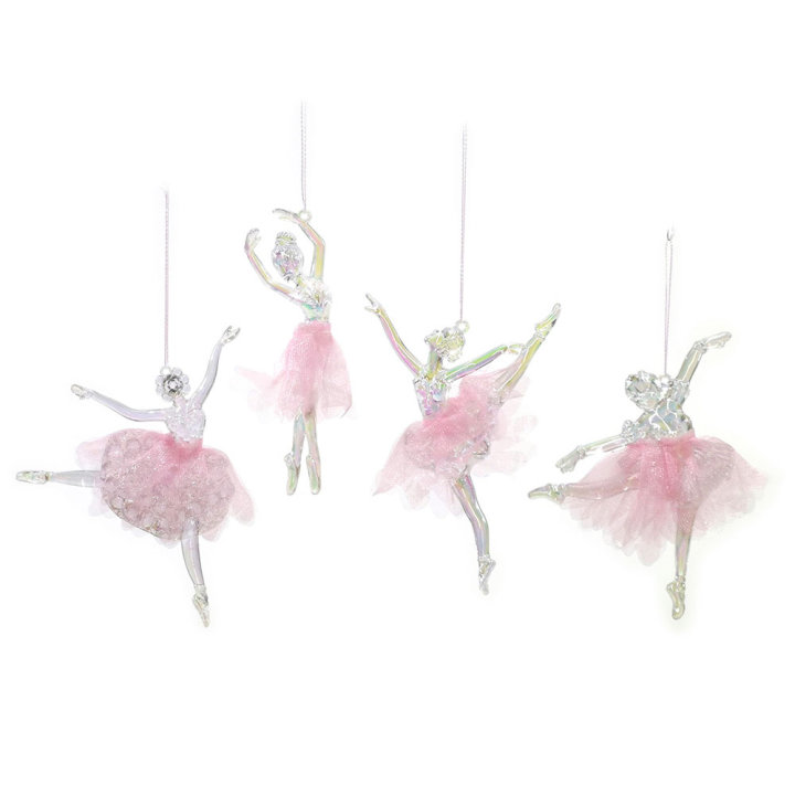 BOŽIĆNA DEKORACIJA ZA BOR BALERINA TRANSPARENT