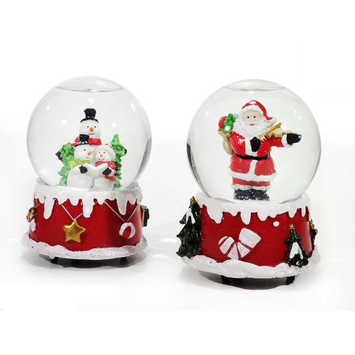 SNJEŽNA KUGLA BOŽIĆNJAK / SNJEGOVIĆ 15 CM