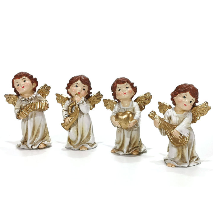 ANĐEO FIGURA BIJELO-ZLATNI 7,5 CM