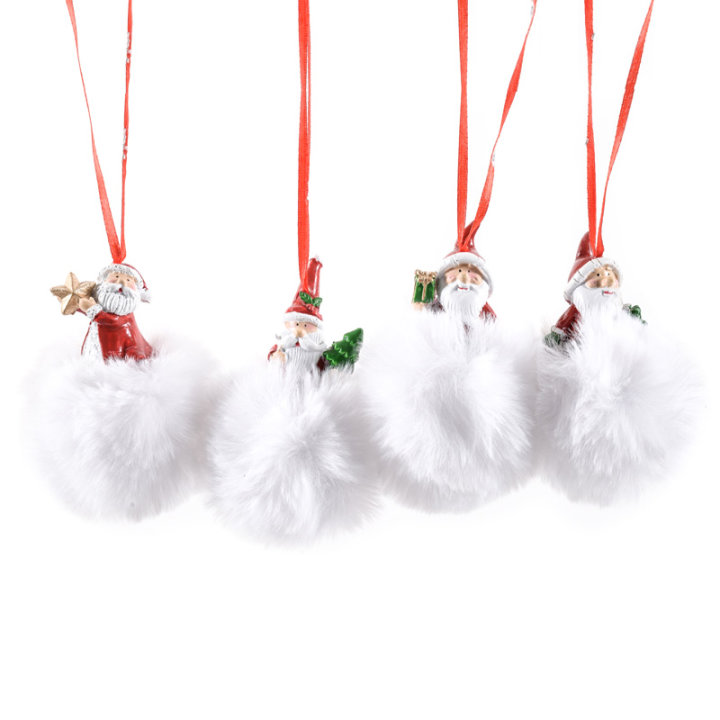 UKRAS ZA BOR BOŽIĆNJAK NA POM POM KUGLI 10x7x7CM